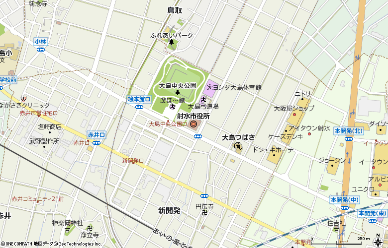 コストコホールセール射水倉庫店付近の地図